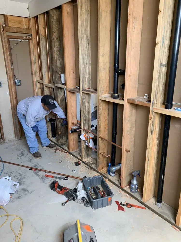 Commercial rough-in plumbing for Water Heater Replacement in Hopewell